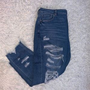 High Waisted Stretch Mom Jean